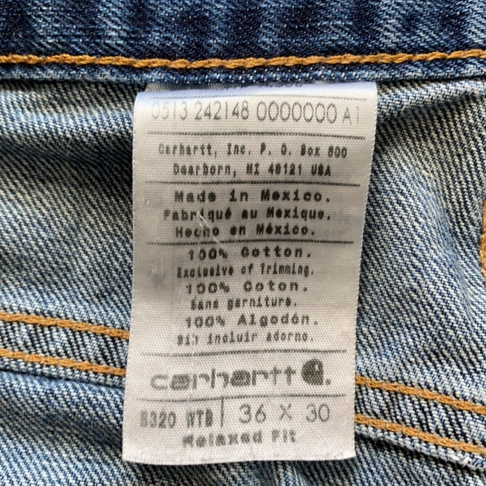 Carhartt Jeans Men’s Size 36 x 30 - Picture 3 of 6